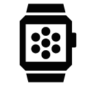 Apps in smartwatch vector icon