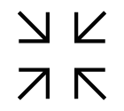 Arrow cross vector icon