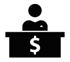Banker vector icon