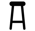 Bar stool vector icon