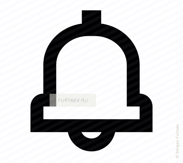 Vector icon of bell
