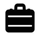 Briefcase vector icon