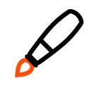 Vector icon of paintbrush