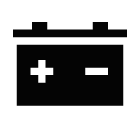 Car battery vector icon