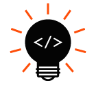 Coding idea vector icon