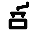 Coffee grinder vector icon