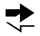 Vector icon of two arrows