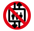 Do not use elevator vector icon