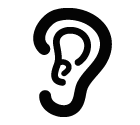 Ear vector icon