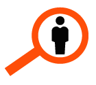 Find employee vector icon