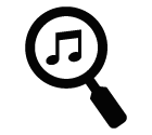 Find music vector icon