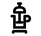 French press vector icon