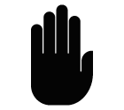 Hand vector icon