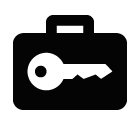Luggage storage vector icon