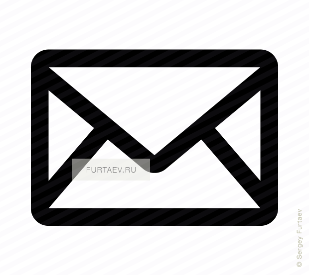 Vector icon of envelope