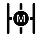 Manual transmission vector icon
