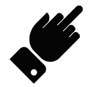 Middle finger vector icon