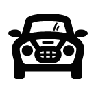 Mini car vector icon