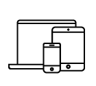 Mobile devices vector icon