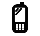 Mobile phone vector icon
