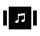 Music library vector icon