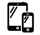 Phone and tablet vector icon