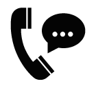 Phone talk vector icon