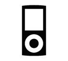 Vector icon of MP3 player