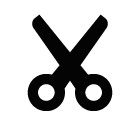 Scissors vector icon