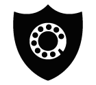 Secure call vector icon