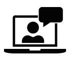 Videoconferencing vector icon