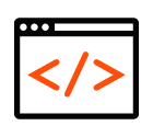 Web development vector icon