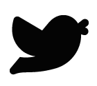 Vector icon of twitter bird