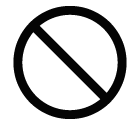 Vector icon of prohibitory sign