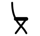 Vector icon of seat furniture