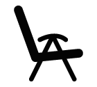 Vector icon of seat furniture