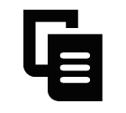 Vector icon of copy document