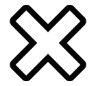 Vector icon of cross