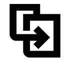 Vector icon of duplicate document