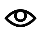 Vector icon of open eye 