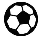 Vector icon of soccer ball