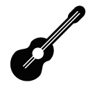 Vector icon of acoustic guitar