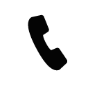 Vector icon of telephone receiver