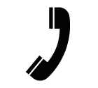 Vector icon of telephone receiver