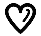 Vector icon of heart