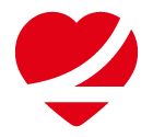 Vector icon of buckled up heart