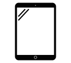 Vector icon of tablet computer by Apple