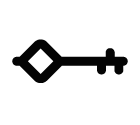 Vector icon of key
