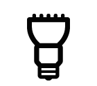 Vector icon of energy saving lamp