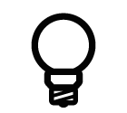 Vector icon of electric lamp